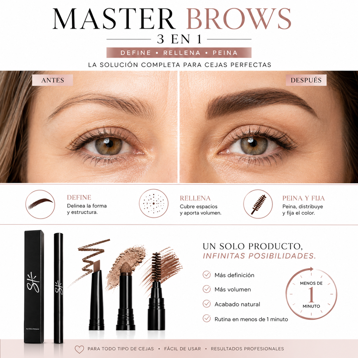Master Brows 3 en 1