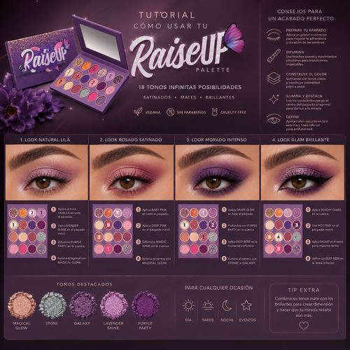 Paleta sombras Raise up